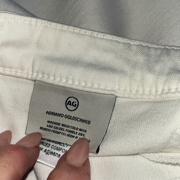 AG Adriano Goldschmied The Jodi Crop Jeans in Optic White - Picture 7 of 9